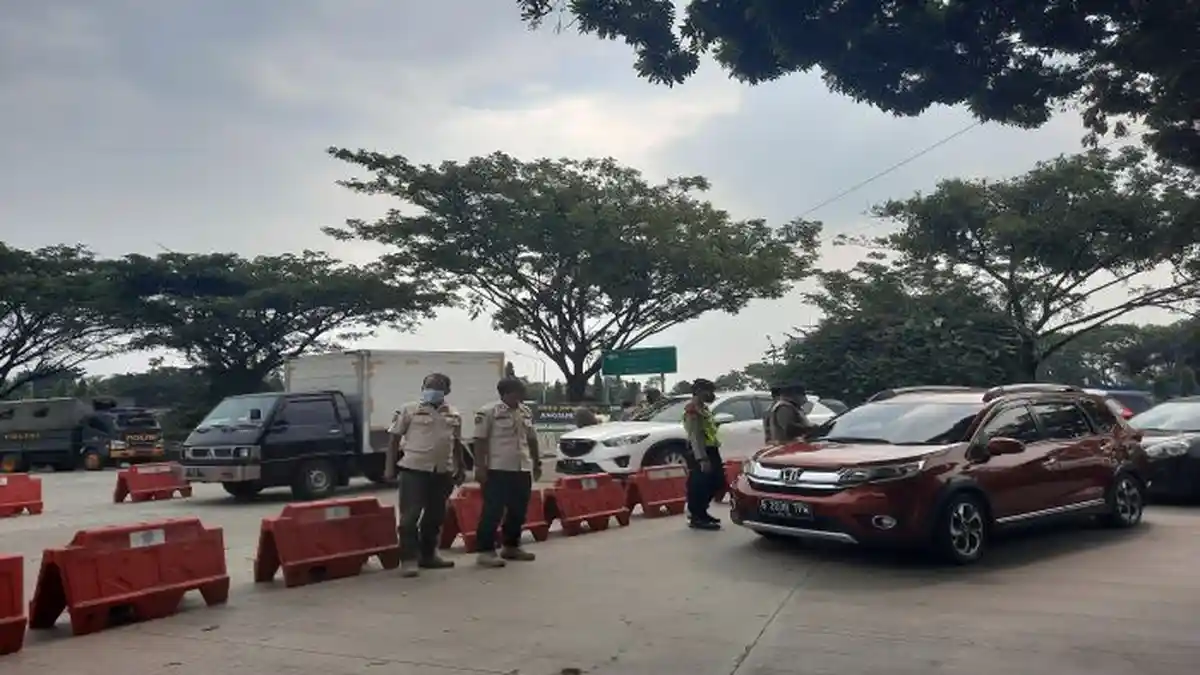 Penyekatan Mudik di Tol Sirkuit Sentul Bogor, 119 Kendaraan Terjaring, 25 Disuruh Putar Balik