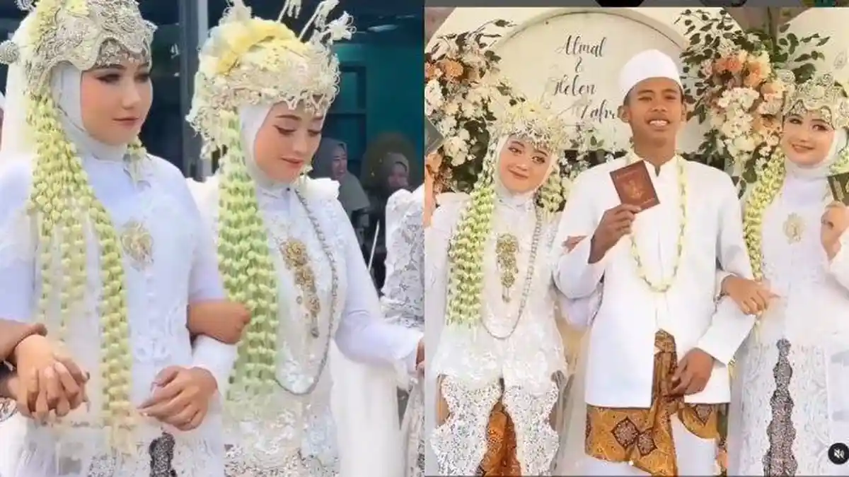 Pengakuan Pria yang Viral Nikahi 2 Wanita Sekaligus, Ternyata Cuma Praktik Sekolah