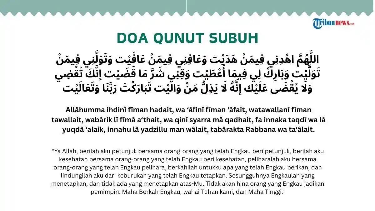 Doa Qunut Subuh dan Qunut Nazilah, Penolak Bala dan Penguat Hati