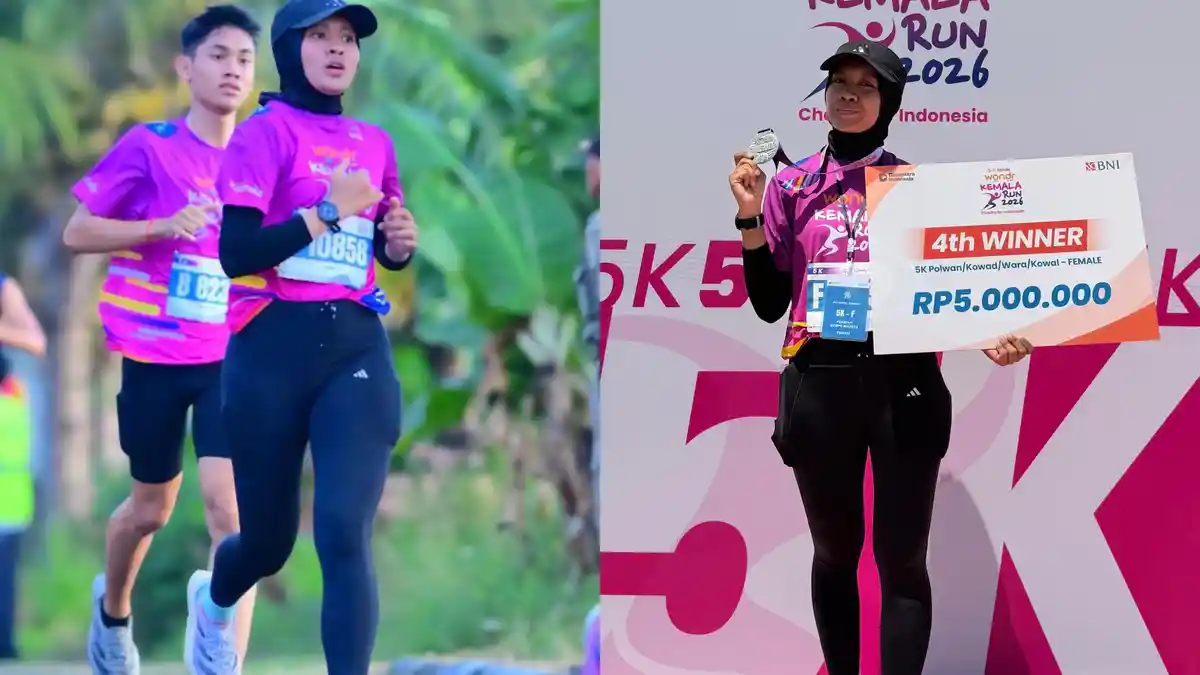 Debut Manis Polwan Balikpapan di Kemala Run 2026, Ipda Salsy Sofi Finis 4 Besar