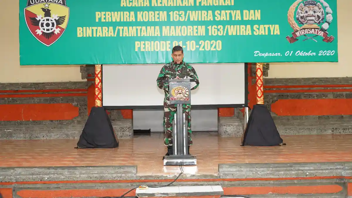 Danrem 163/Wira Satya Ajak Prajurit TNI Setop Like Dislike Paslon Kepala Daerah di Medsos