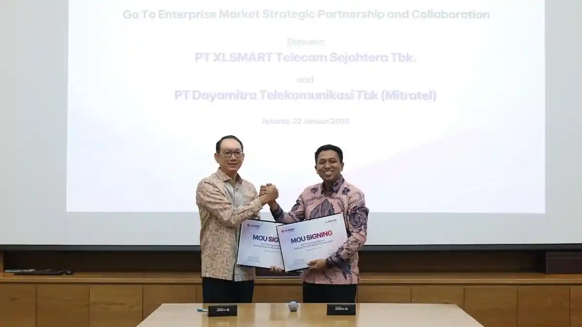 Percepat Digitalisasi Korporasi, XLSMART For Business dan Mitratel Jalin Kemitraan