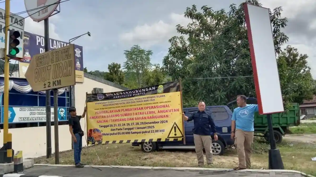 Momen Libur Nataru, Arus Lalu Lintas di Bantul Ramai Lancar