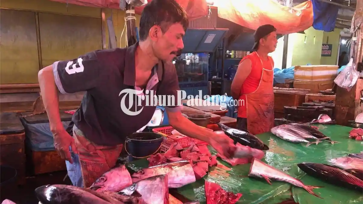 Pedagang Ikan di Pasar Raya Padang Menjerit, Harga Tinggi dan Pasokan Kurang