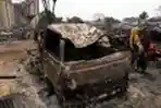 Sisa Kebakaran Pondok Bambu