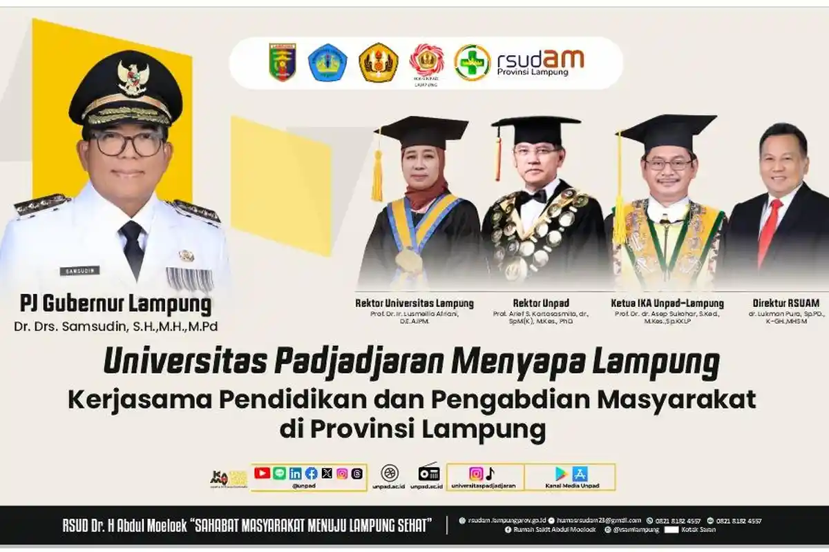 Unila Tuan Rumah Universitas Padjajaran Menyapa Lampung, Angkat AI untuk Dunia Kedokteran
