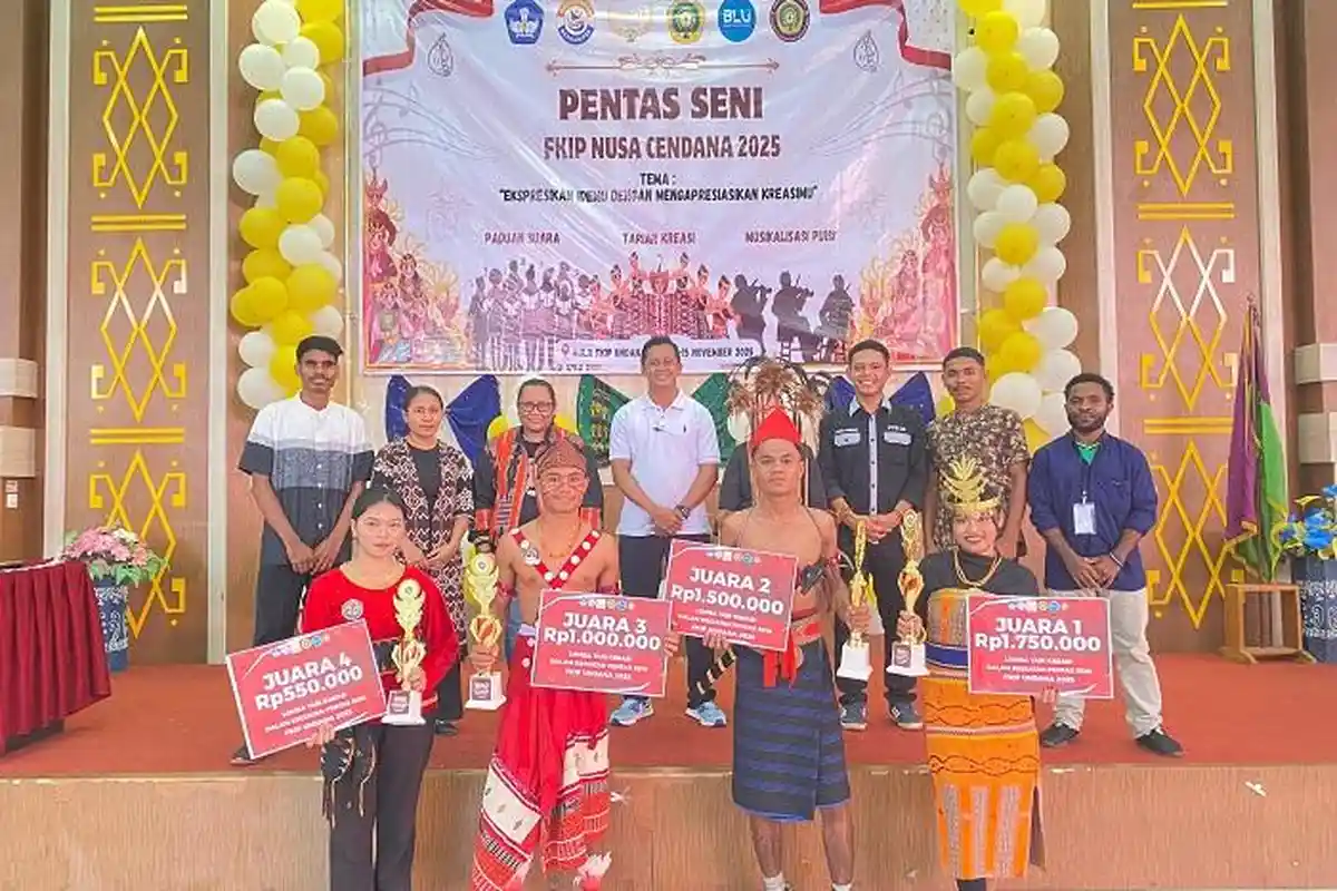 Pentas Seni FKIP Undana 2025 Berakhir, Teknik Elektro, PBSI dan PBS Juara Umum Lomba