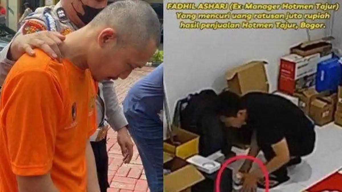 PECAH Tangis Fadhil Pencuri Uang Hotman Paris Rp172 Juta Usai DItangkap, Dicerai Istri Jadi Alasan