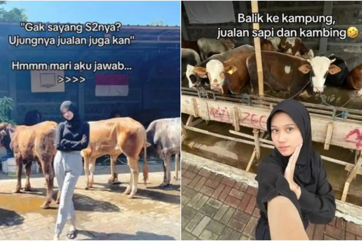 Sosok Azhyra, Gadis Lulusan S2 hingga Pernah Study di Jepang, Kini Pulang Kampung Jualan Sapi