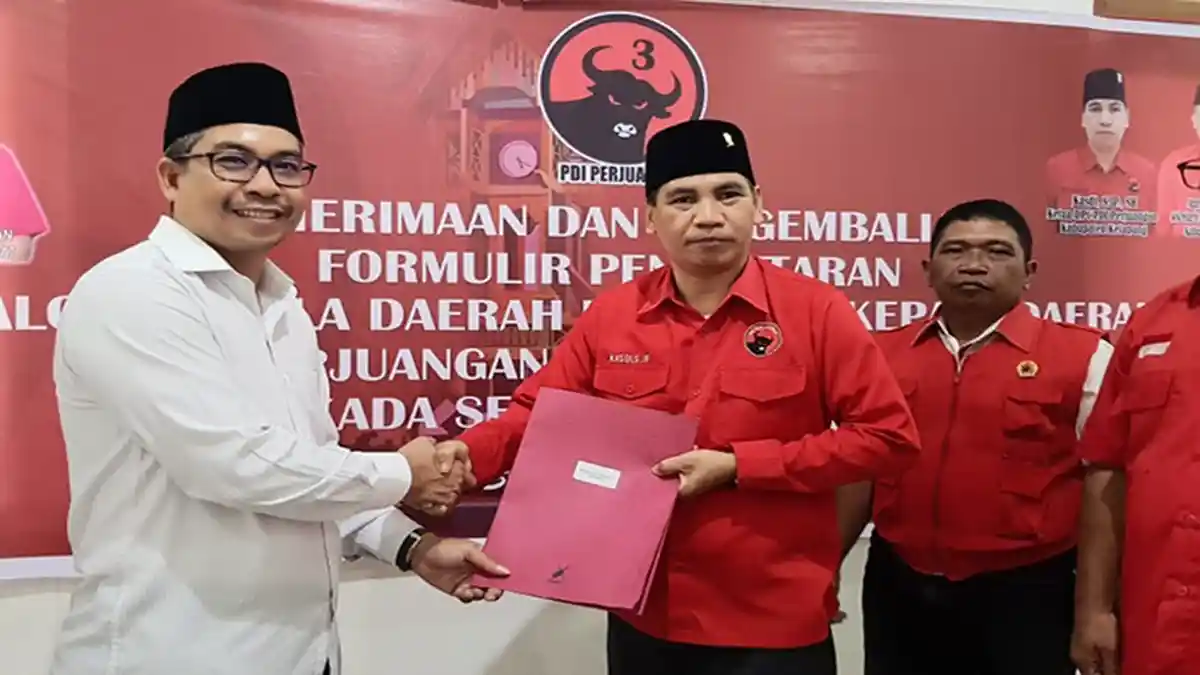 Junaidi, SP Resmi Kembalikan Berkas Pendaftaran Balon Wakil Bupati Ke PDIP