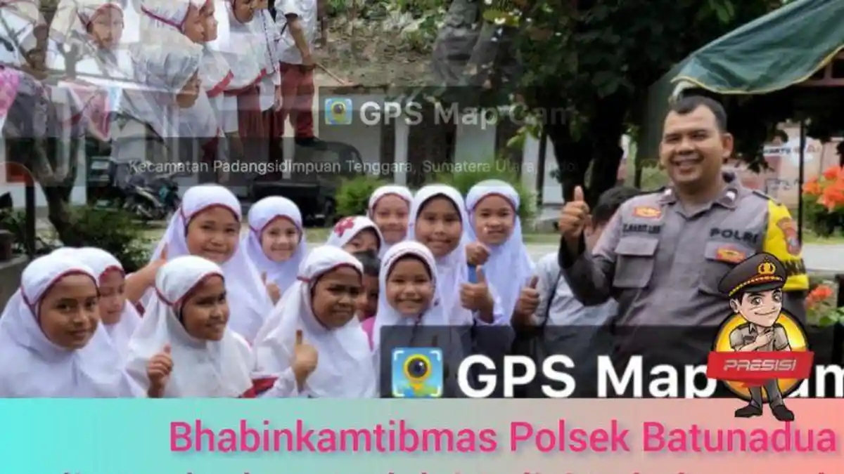 Bhabinkamtibmas Polsek Batunadua Sambangi Anak SD dan Sampaikan Pesan Ini