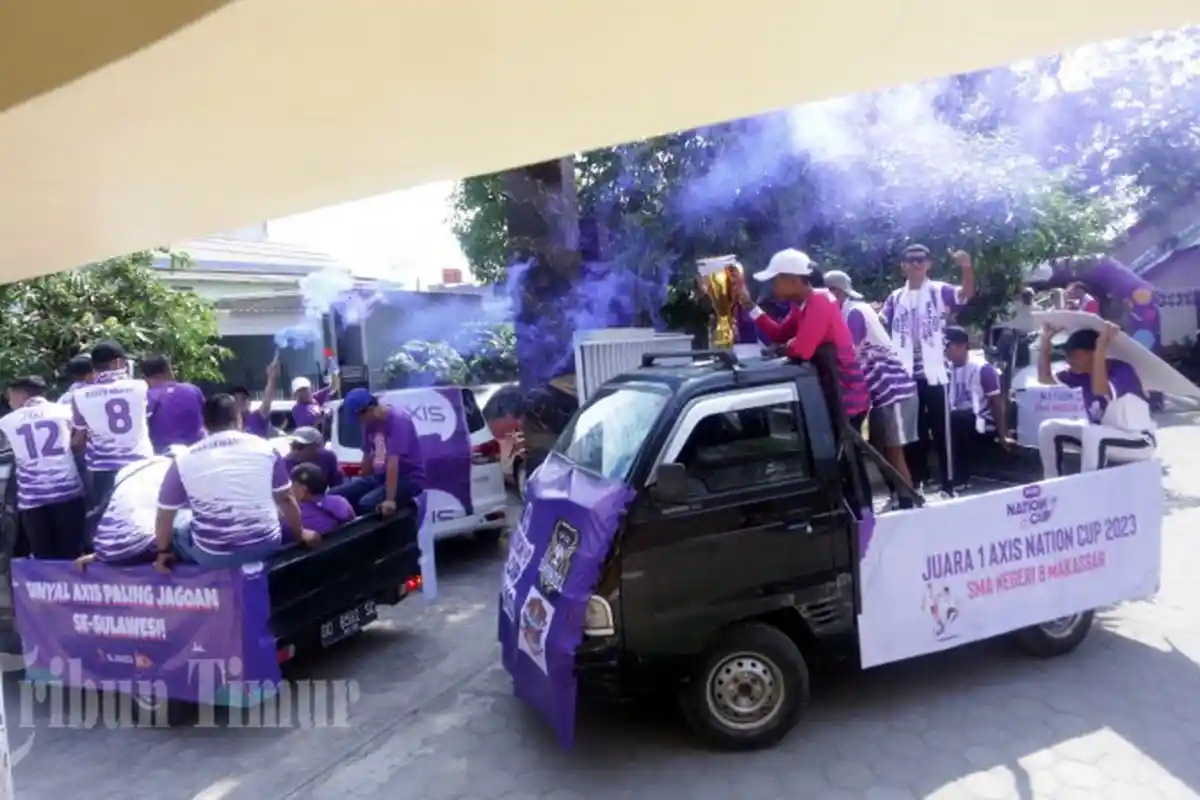 Juara 1 AXIS Nation Cup 2023, SMAN 8 Makassar Gelar Konvoi Kemenangan - AXIS-Nation-Cup5.jpg