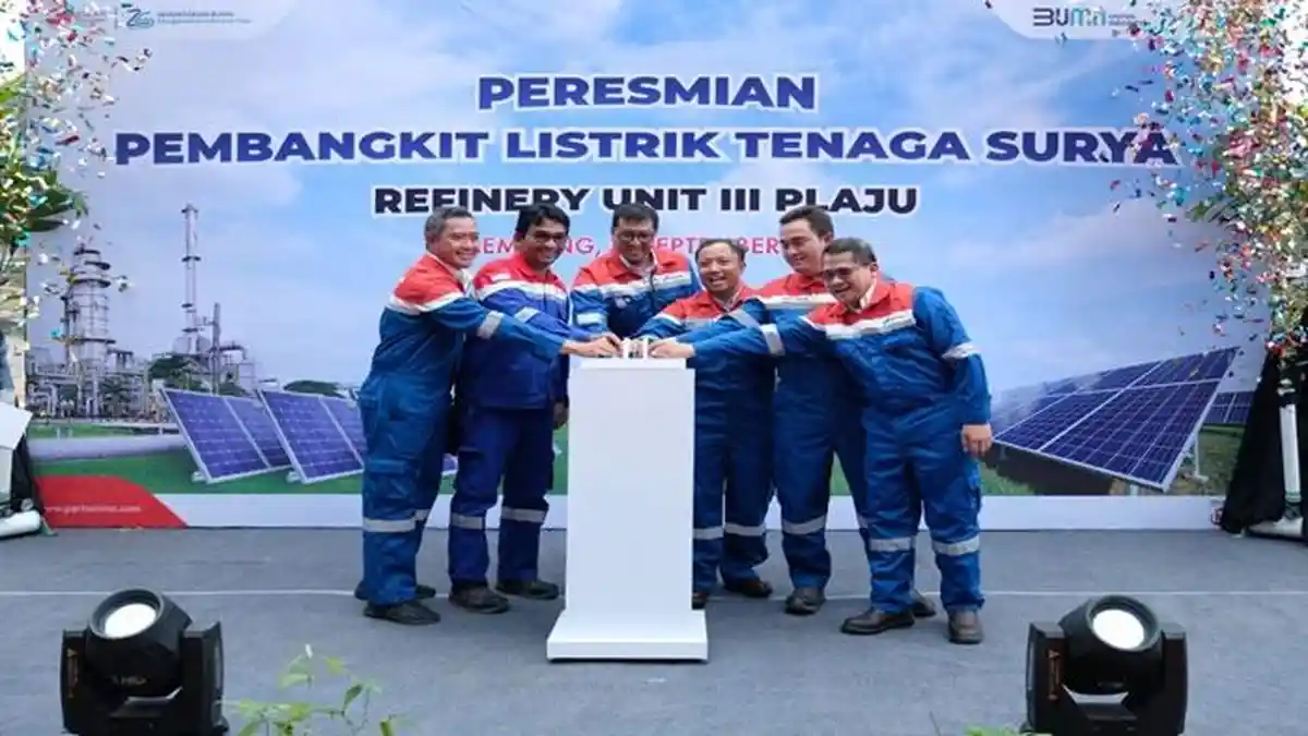 Resmikan PLTS Kilang Plaju, Pertamina Tunjukkan Bukti Konkret Komitmen ...