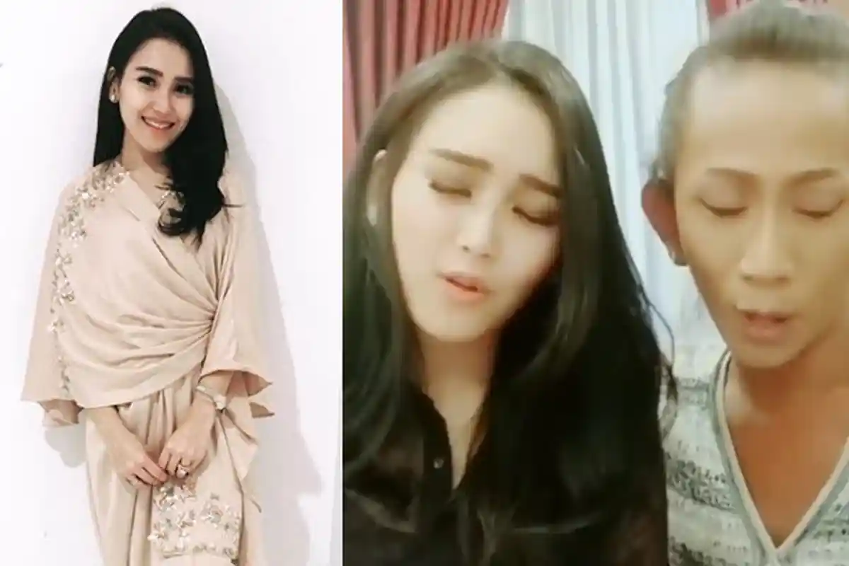 Ayu Ting Ting Lagi Lipsync, Sosok Di Belakangnya Jadi Sorotan, Ada yang Bilang Serem