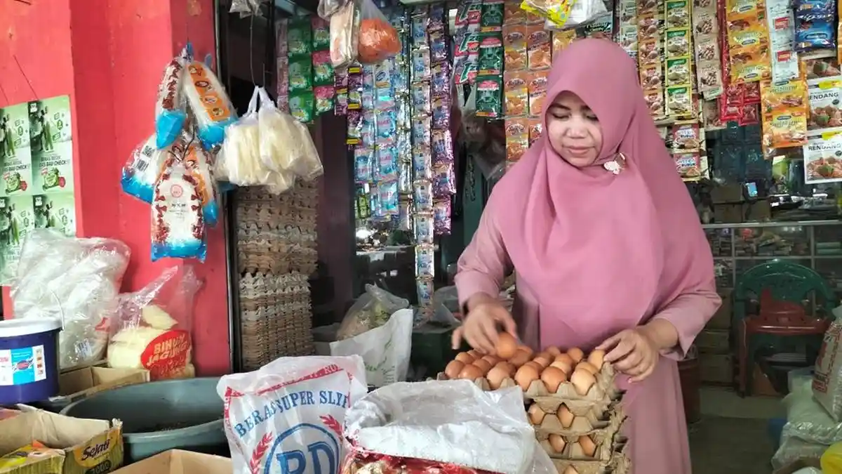 Warga Bandar Lampung Kaget Harga Telur Ayam Tembus Rp 29 Ribu