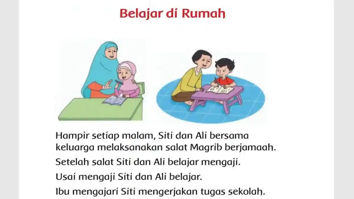Kebersamaan Keluarga dalam Beribadah! Tema 7 kelas 2 Halaman 34 37 38 39 40 41 42