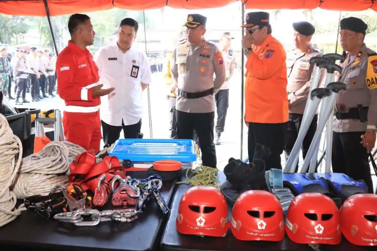 Gelar Kesiapan Tanggap Darurat Bencana Hidrometeorologi di Polres Malang, BPBD dan PMI Berkolaborasi