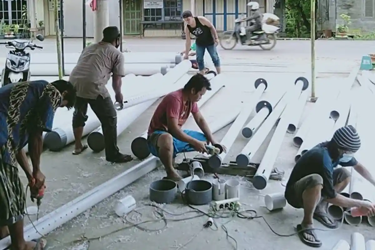 Sanitasi Sehat 16 Rumah Desa Buntu Karau, Dinkes Balangan Bangunkan Septic Tank dan WC