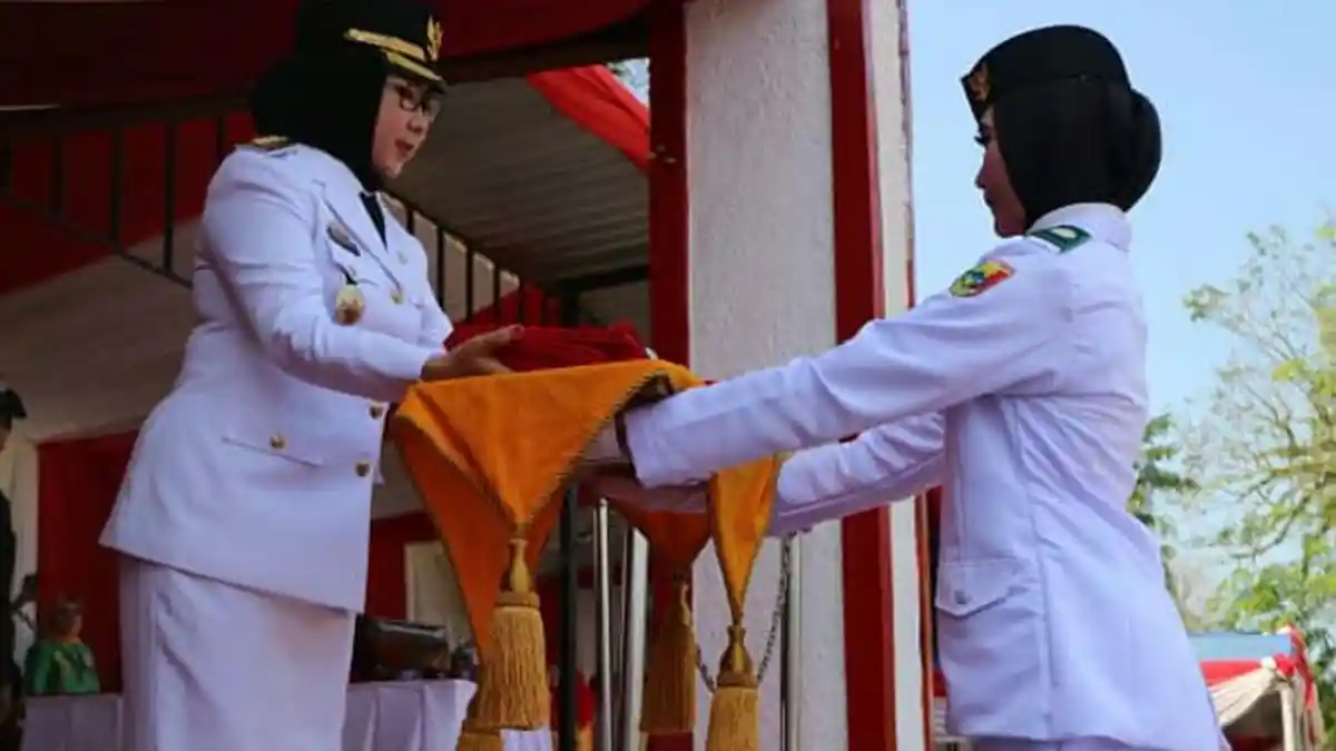 Upacara HUT ke-74 RI Tanggamus Diisi Pengumuman 7 Warga Binaan Bebas