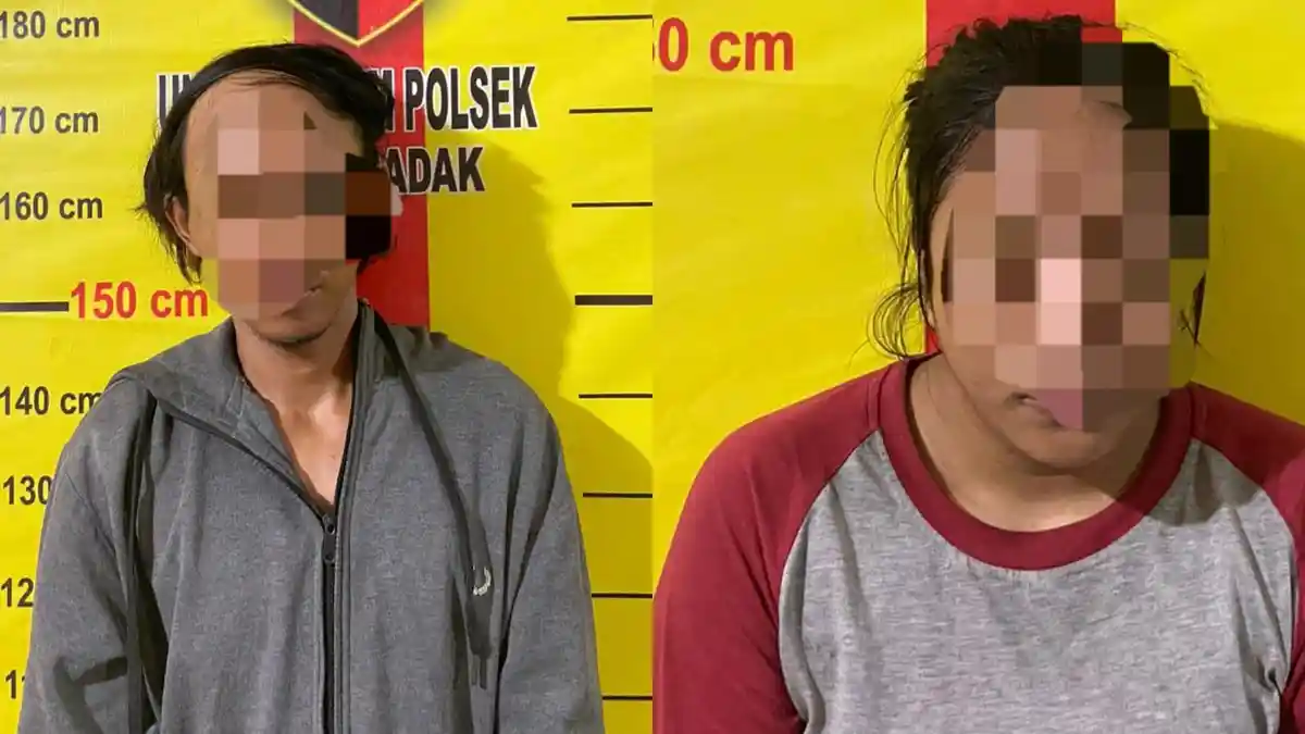 Pasutri Pengedar Sabu di Muara Badak Kutai Kartanegara Diringkus Polisi