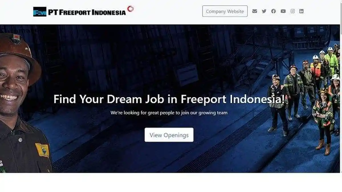 PT Freeport Indonesia Buka Lowongan Kerja, Pendaftaran Buka hingga 20 Juli 2023, Catat Ini Syaratnya