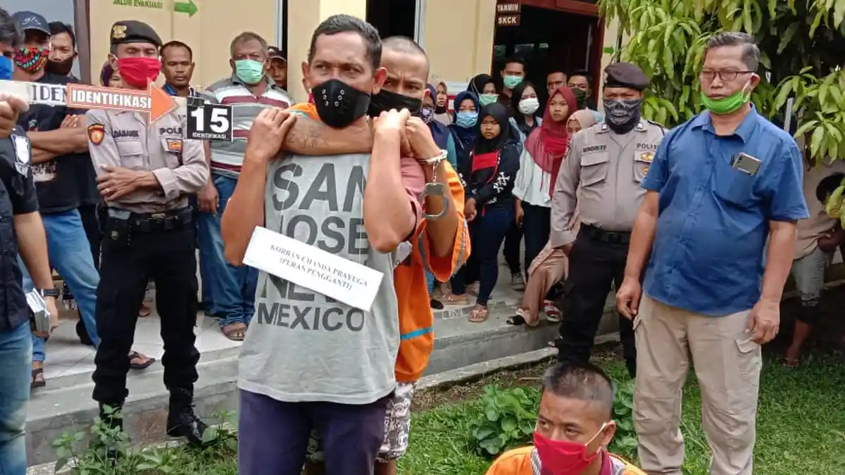 Pembunuhan Remaja di Simalungun Diawali Curhat Pelaku, Dua Tersangka Jalani 22 Reka Adegan