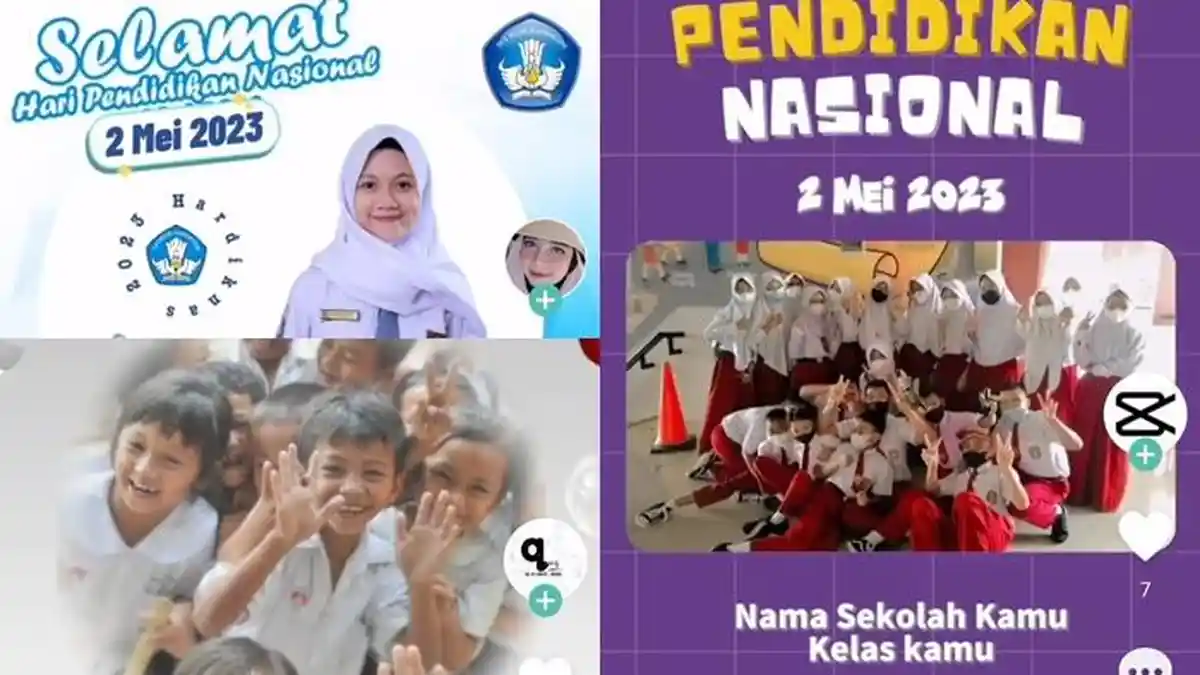 15 Template CapCut Hari Pendidikan Nasional 2023, Pakai Twibbon Video dan Share ke WA atau IG