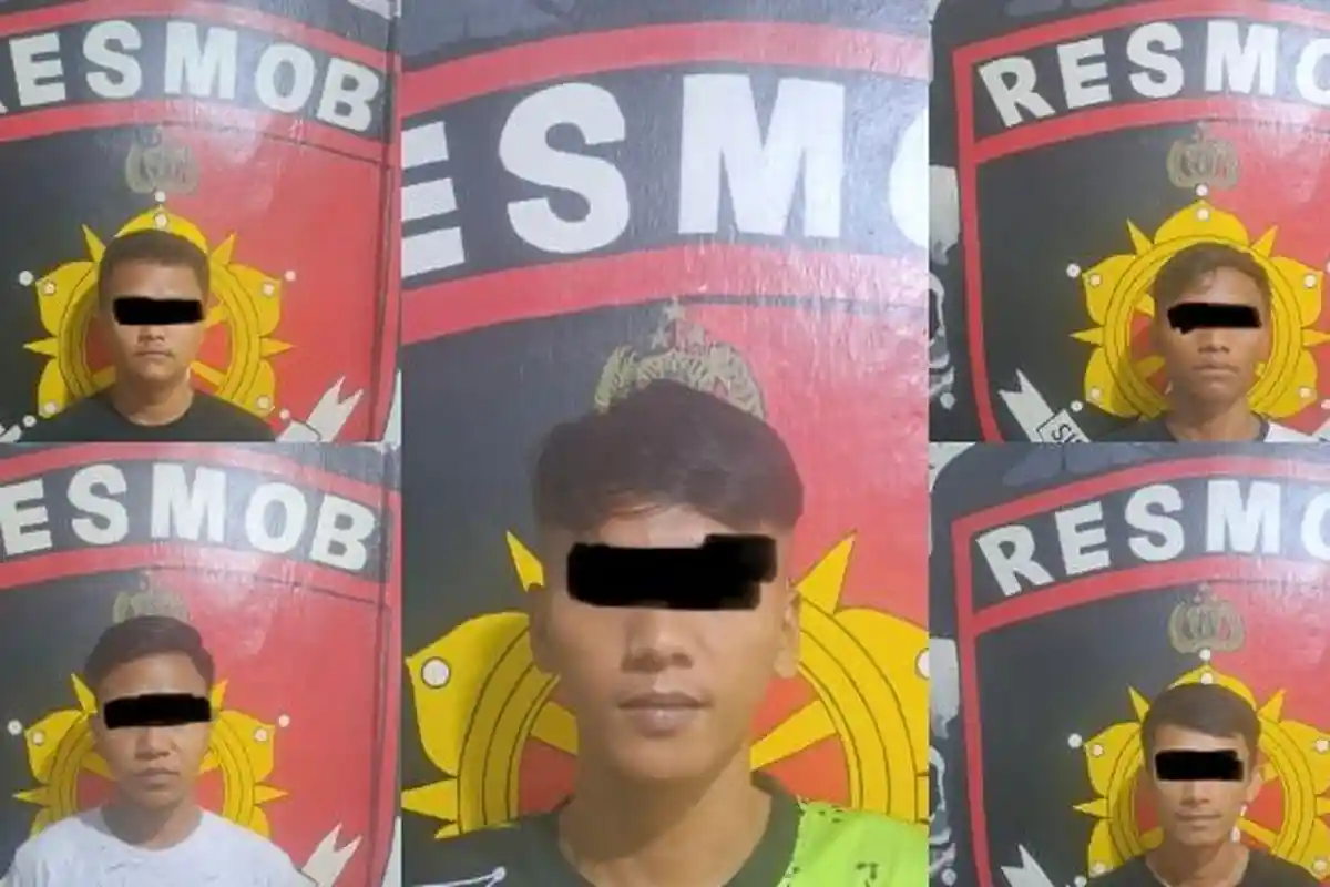 Polres Bitung Sulawesi Utara Tangkap 5 Pemuda Pembuat Panah Wayer, Berikut Inisial Mereka