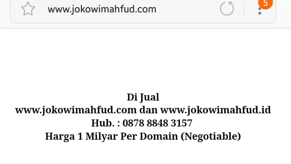 Cerita Sigit Sengaja Beli Domain Website prabowosandi.com dan jokowimahfud.com