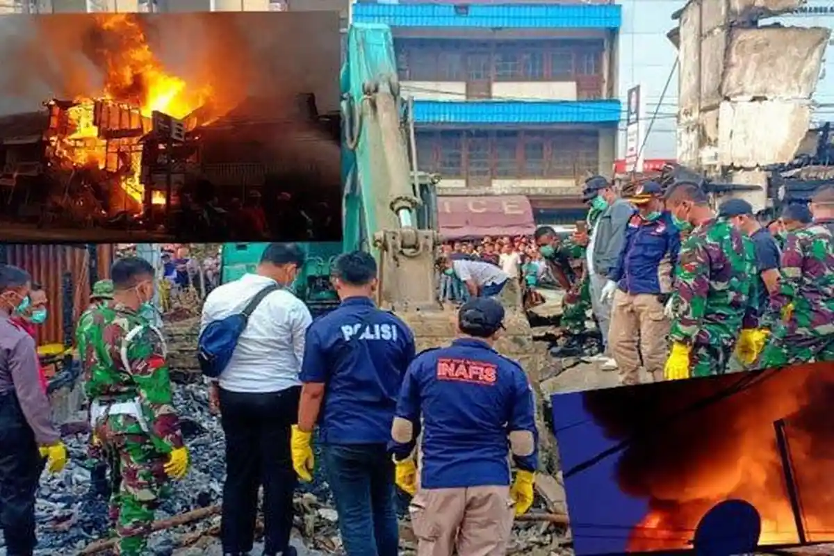 Ditemukan Potongan Tulang Manusia, Kebakaran Pasar Pemangkat di Sambas Diduga Akibat Aksi Bakar Diri