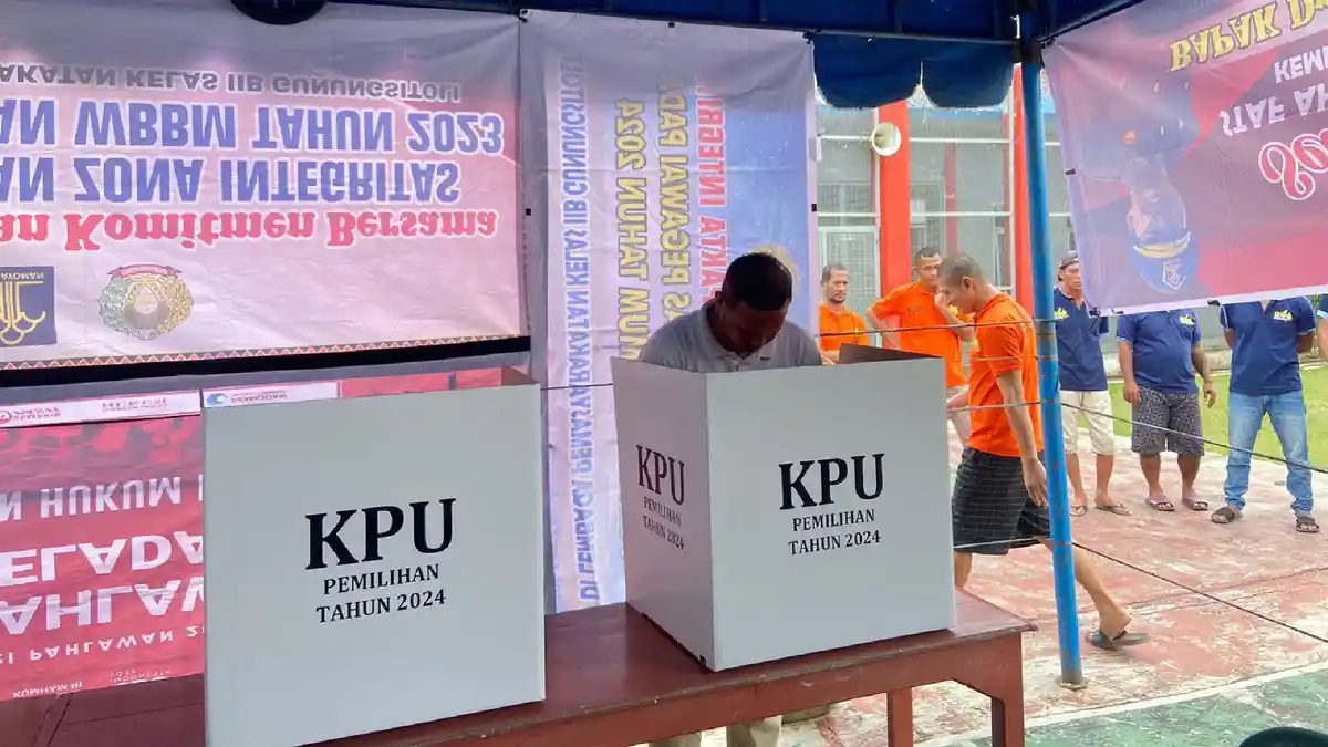 Lapas Gunungsitoli Sukses Gelar Pilkada Serentak Tahun 2024