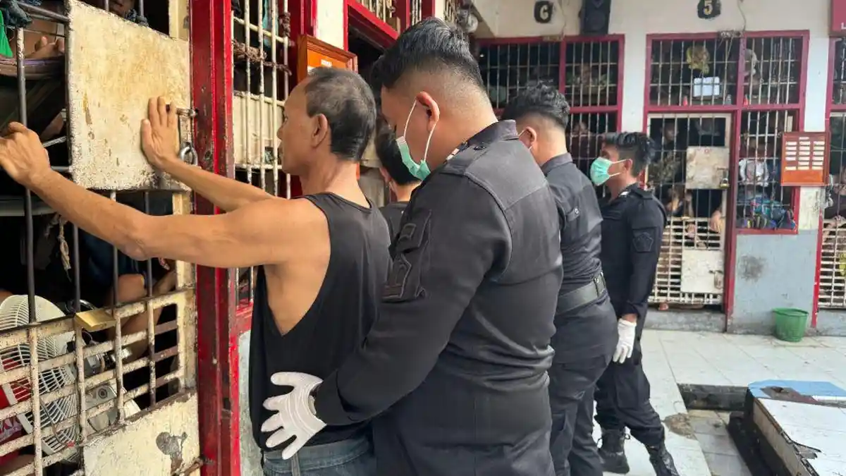 Lapas Kotapinang Gelar Razia Rutin, Pastikan Blok Hunian Bebas Halinar