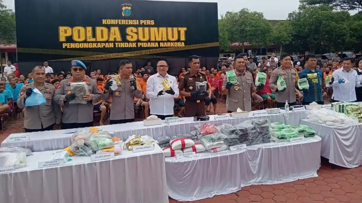 Polda Sumut Tangkap 105 Jaringan Narkoba, Ada Wanita Cantik