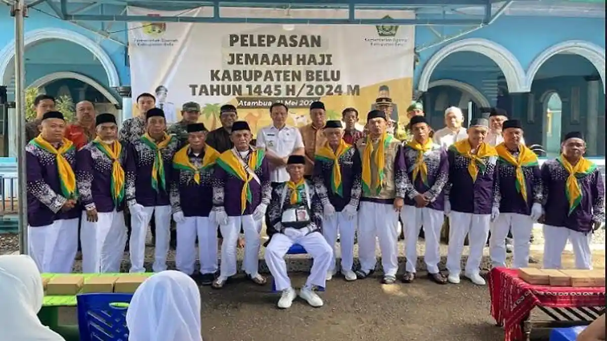 Bupati Belu Agus Taolin Lepas 41 Jemaah Haji: Jaga Kesehatan dan Semangat Kebersamaan