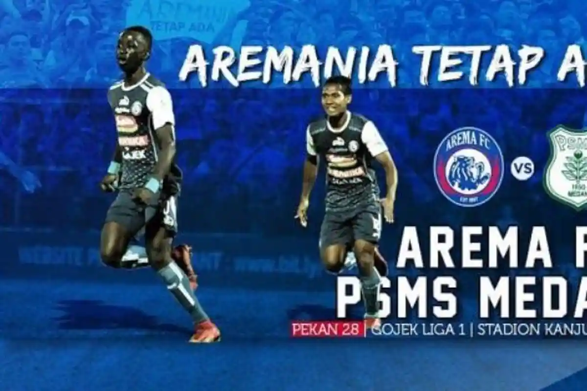 Liga 1 2018 - Link Live Streaming Arema FC vs PSMS Medan Minggu (28/10) Pukul 15.30