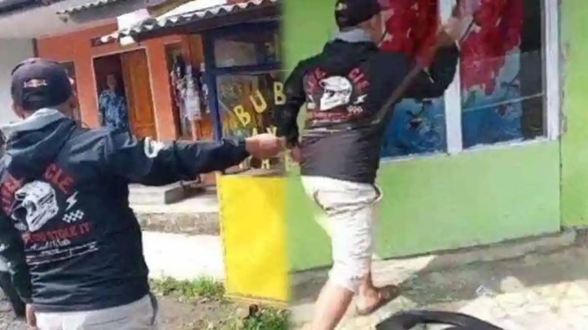 Viral Pria di Garut Tenteng Samurai dan Rusak Rumah, Ternyata Rebutan Penumpang Minibus
