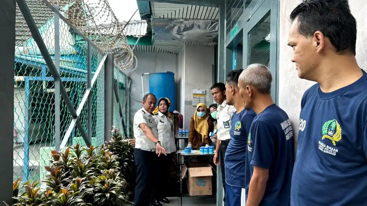 Warga Binaan Maupun Petugas Lapas Dabo di Lingga Dites Urine, Ini Hasilnya