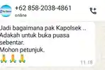 Penipu Catut Nama Tribun Timur Minta Uang ke Kapolsek dan Kapolres Jeneponto