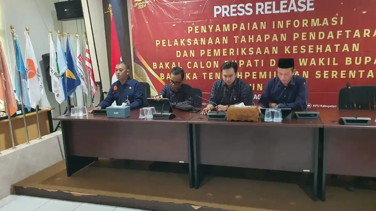 Pengumuman dan Persiapan Pendaftaran Bakal Paslon Cabup dan Wabup Bateng Pemilihan Serentak 2024