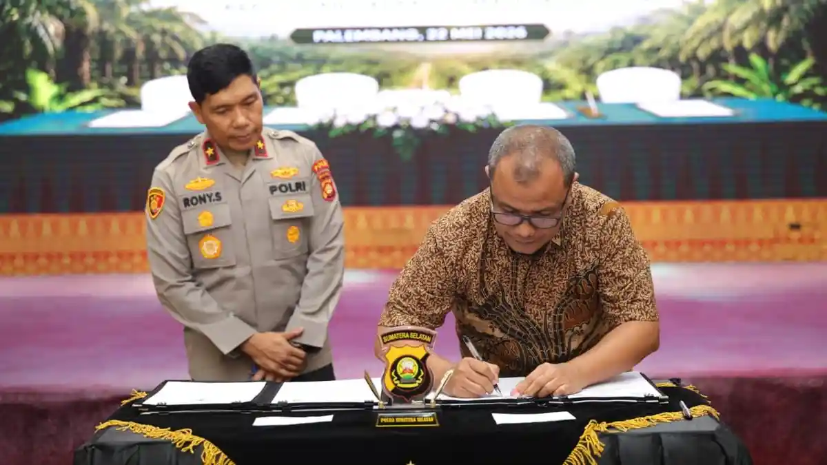 Polda Sumsel dan Perusahaan Teken MoU Antisipasi Dini Karhutla, Perkuat Sinergi Lintas Sektoral