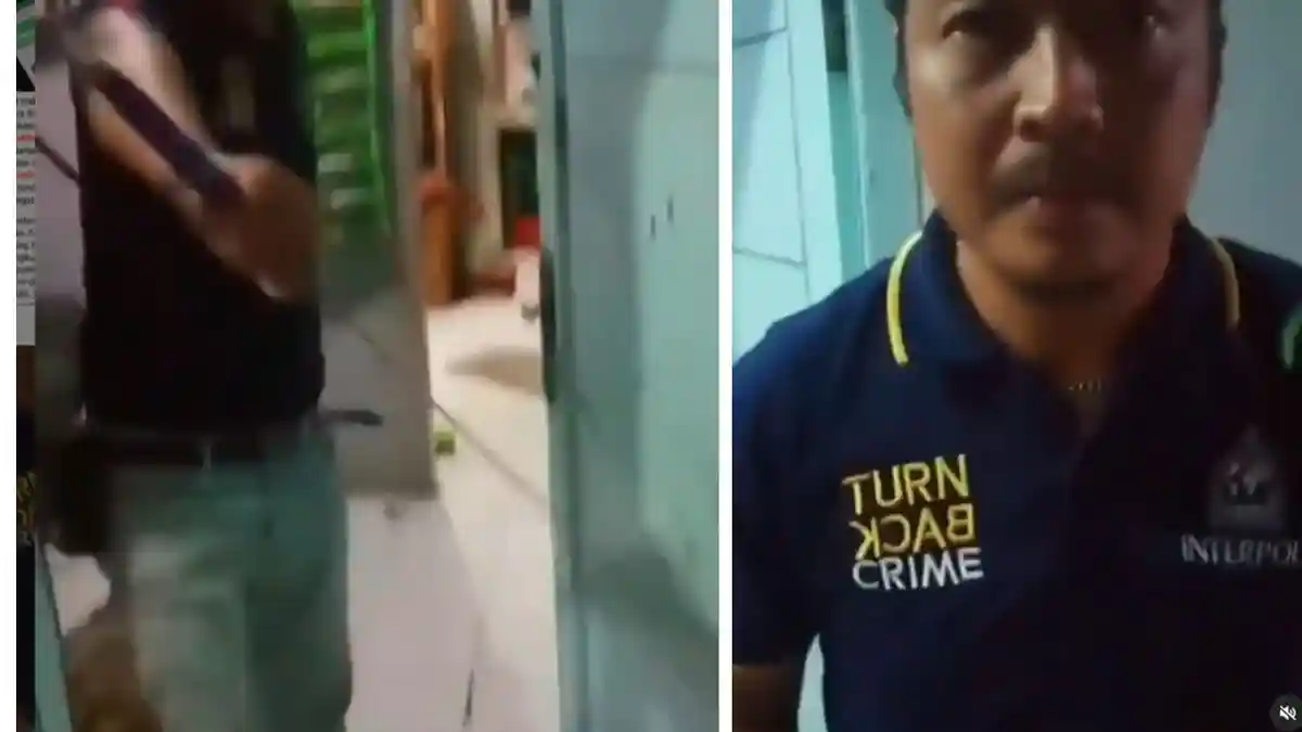 Pria yang Keluarkan Pedang pada Kurir COD Diciduk Polisi, Istri Menangis
