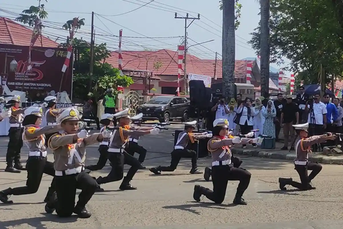 Ratusan Murid SD Antusias Ikuti Seleksi Polisi Cilik Banua Polres HSU, Tumbuhkan Percaya Diri
