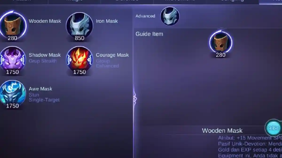 Kemampuan Item Roaming Mask di Mobile Legends Dikurangi, Berikut Penjelasannya