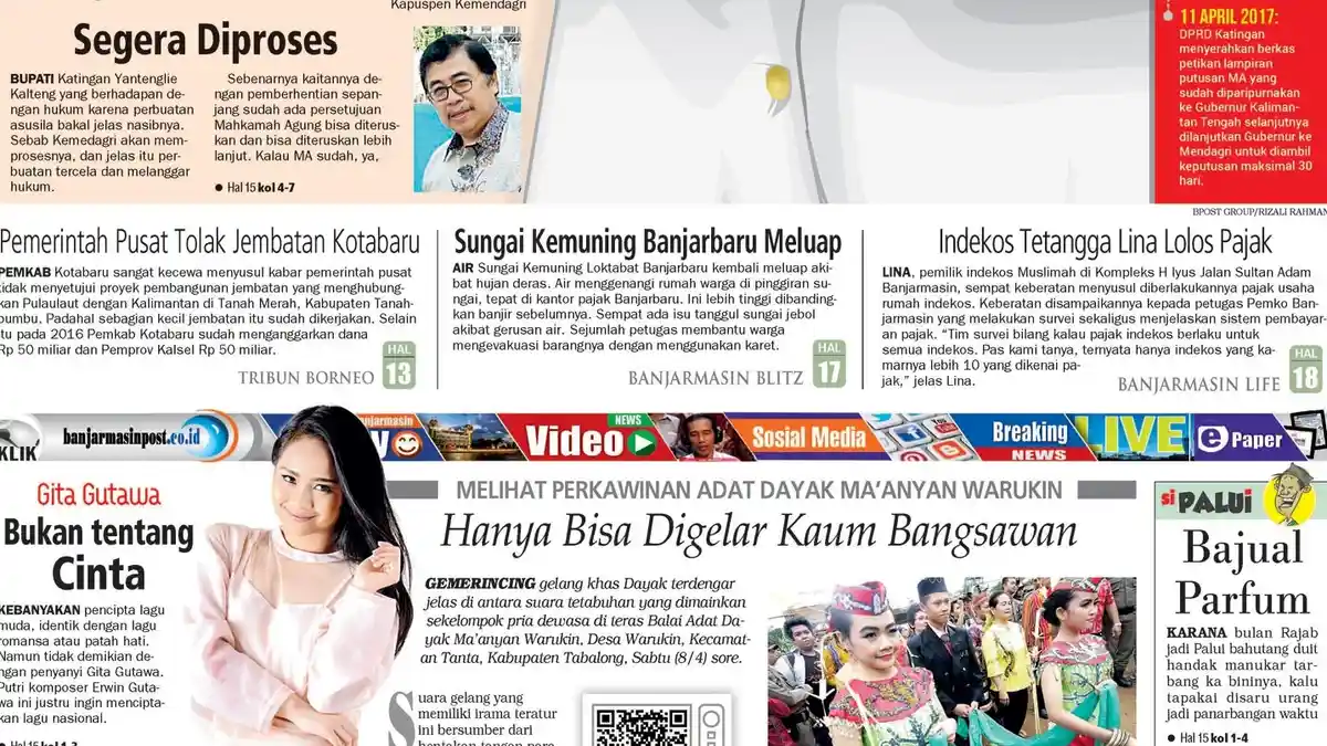 Melihat Perkawinan Adat Dayak di Warukin, Ternyata Hanya Bisa Digelar Kaum Bangsawan