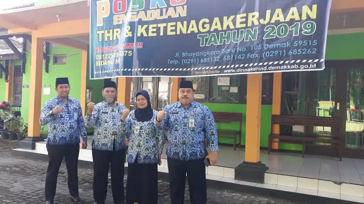 246 Perusahaan Wajib Beri THR, Dinnakerind Kabupaten Demak Buka Posko Pengaduan