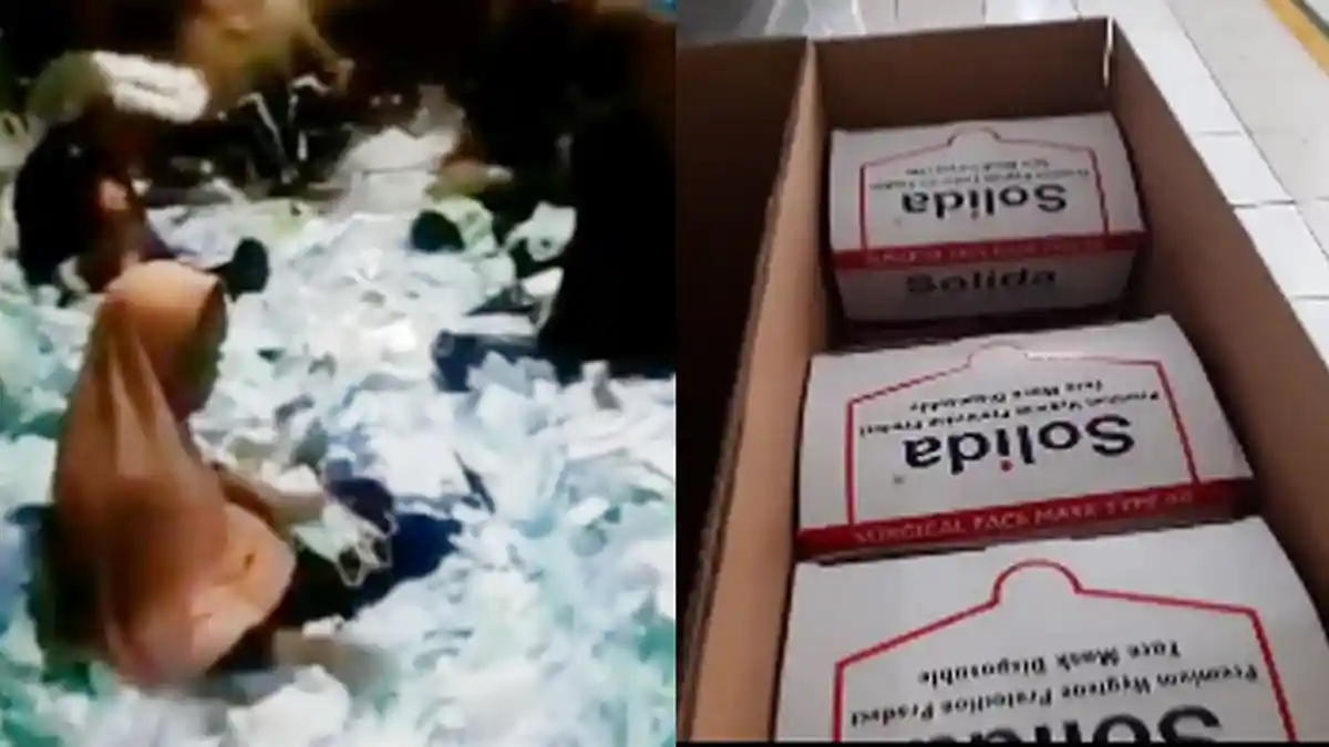 Telanjur Viral Packing Masker Diinjak-injak di Lantai, Produser Solida Beber Video Sebenarnya