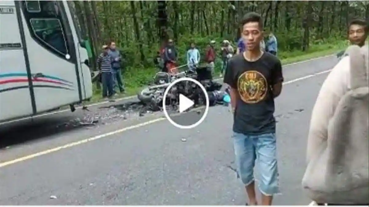 Kecelakaan Moge dengan Bus, Pengendara Motor Tewas di Tempat