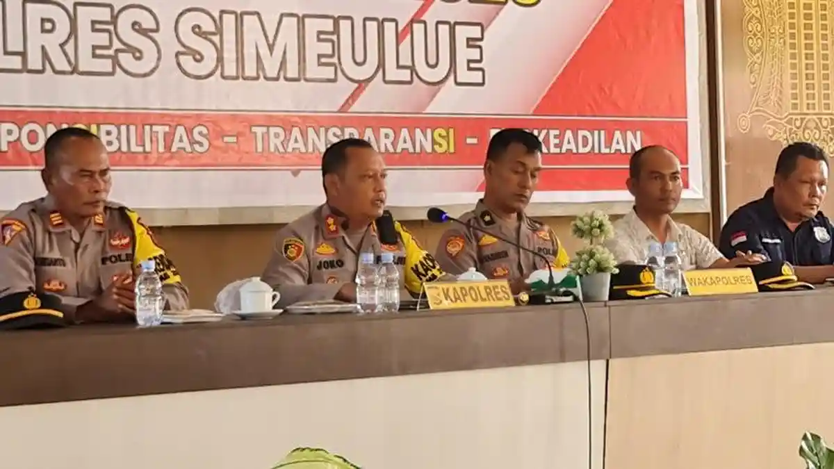 Sepanjang 2023, Polres Simeulue Tangani 151 Kasus, Narkoba Paling Menonjol