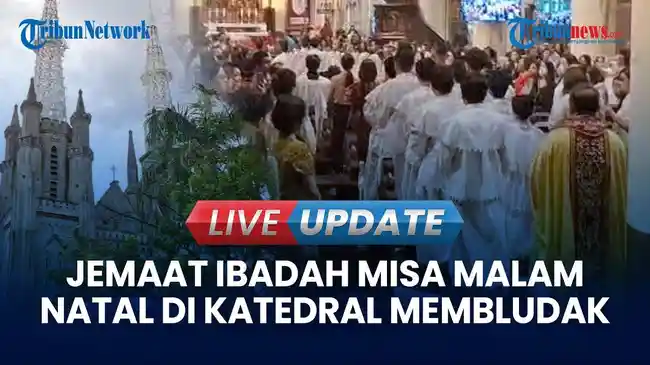 VIDEO Momen Misa Malam Natal 2024 di Gereja Katedral Jakarta: Ada Pohon Natal Setinggi 8 Meter