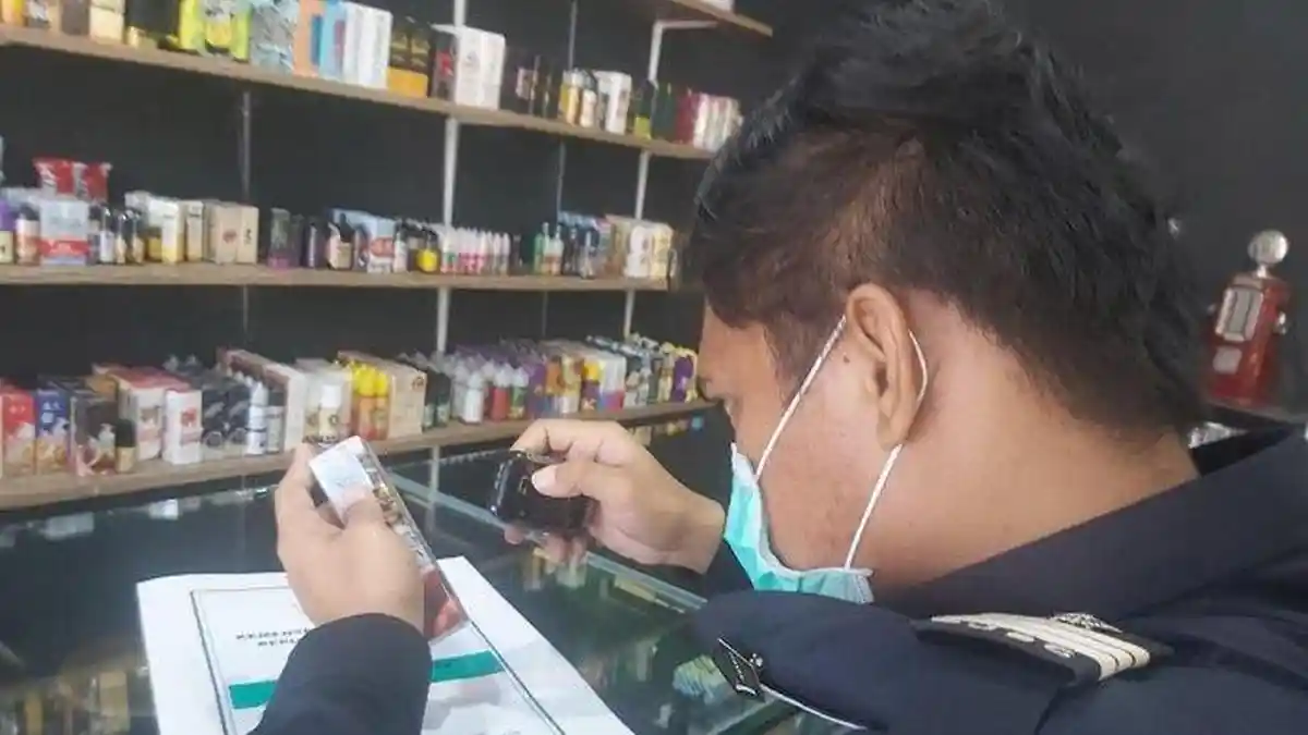 Gelar Operasi Gabungan, Bea Cukai Maluku Sasar Peredaran Cairan Vape